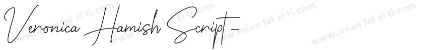 Veronica Hamish Script字体转换